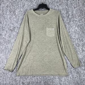Huk‎ Shirt Mens XL Green Fishing Performance Pocket Tee Longsleeve Lightweight